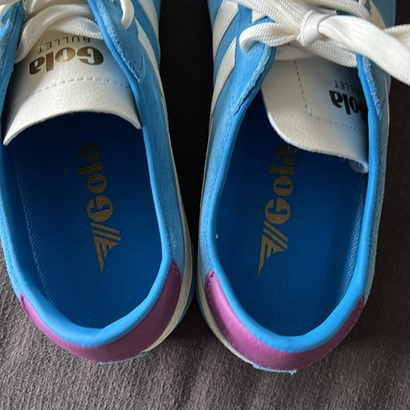 Gola Bullet Suede Santorini/off white/foxglove NWT and box size 6/37 - Picture 6 of 11